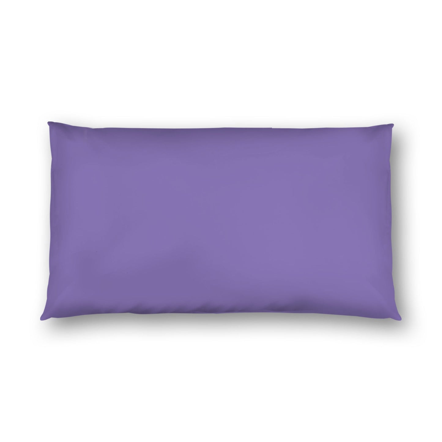 Purple Cotton Sateen Sham, White Reverse Side, King - 20 x 36 inches