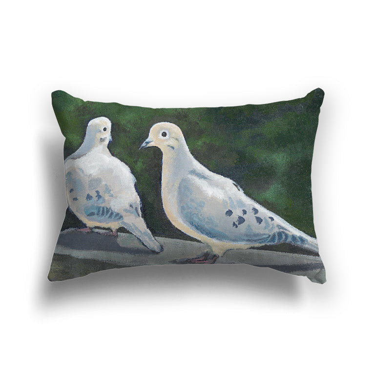 Fine Art Cushion Cover | Mourning Doves, CAPC-2125, 51 x 36 cm / 20 x 14 inches