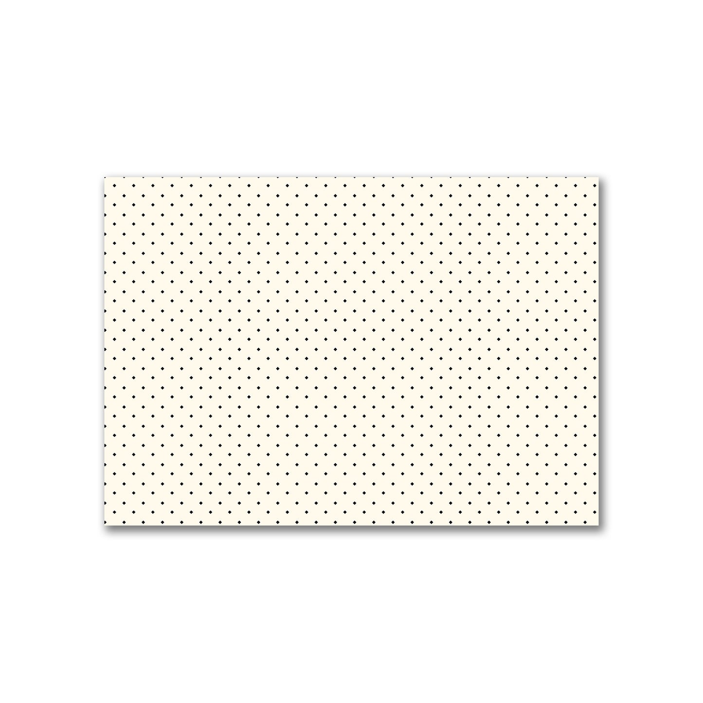 Cotton Canvas Fabric with Black Diamonds on Pale Cream, FACC-1013-101