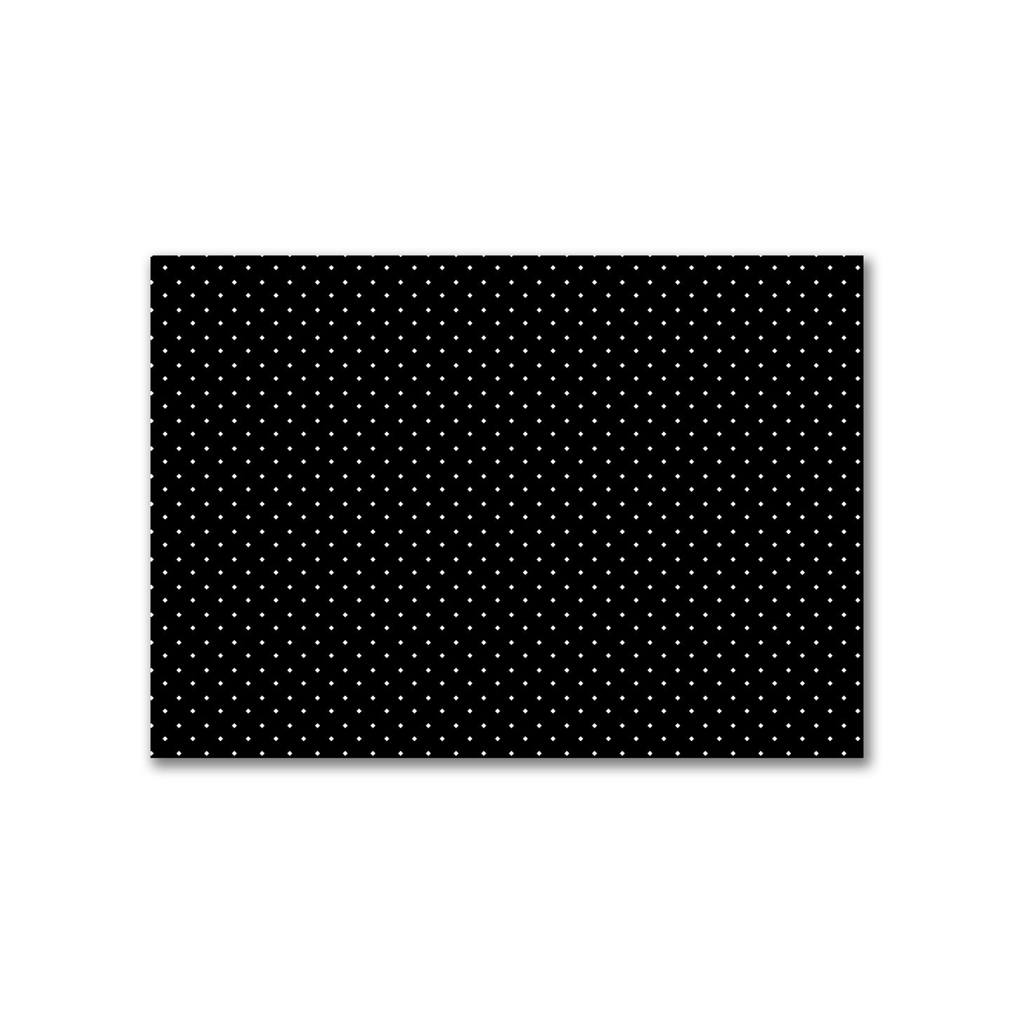 Cotton Canvas Fabric with Pale Cream Diamonds on Black, FACC-1013-102