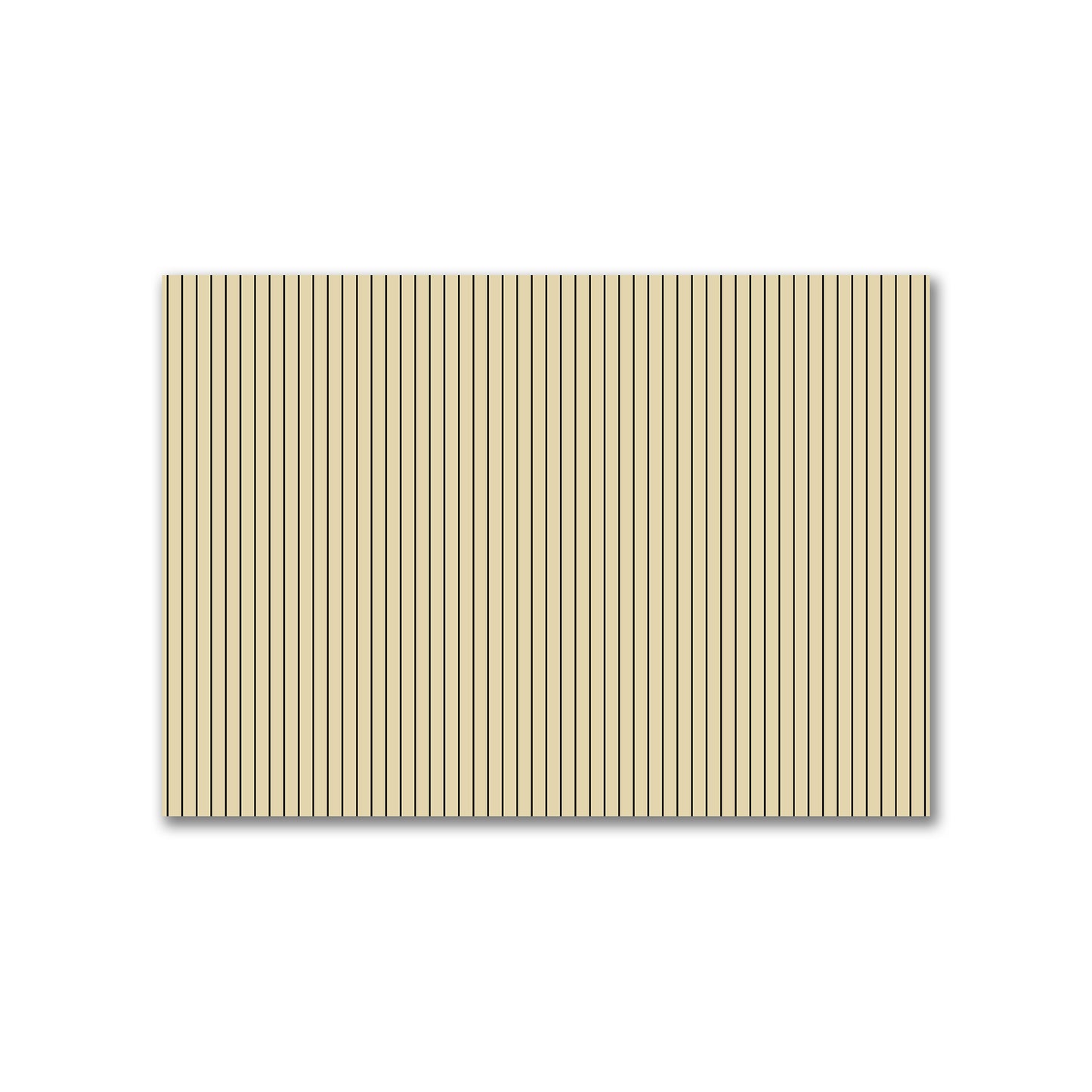 Cotton Canvas Fabric with Fine Black Stripes on Tan, FACC-1014-151