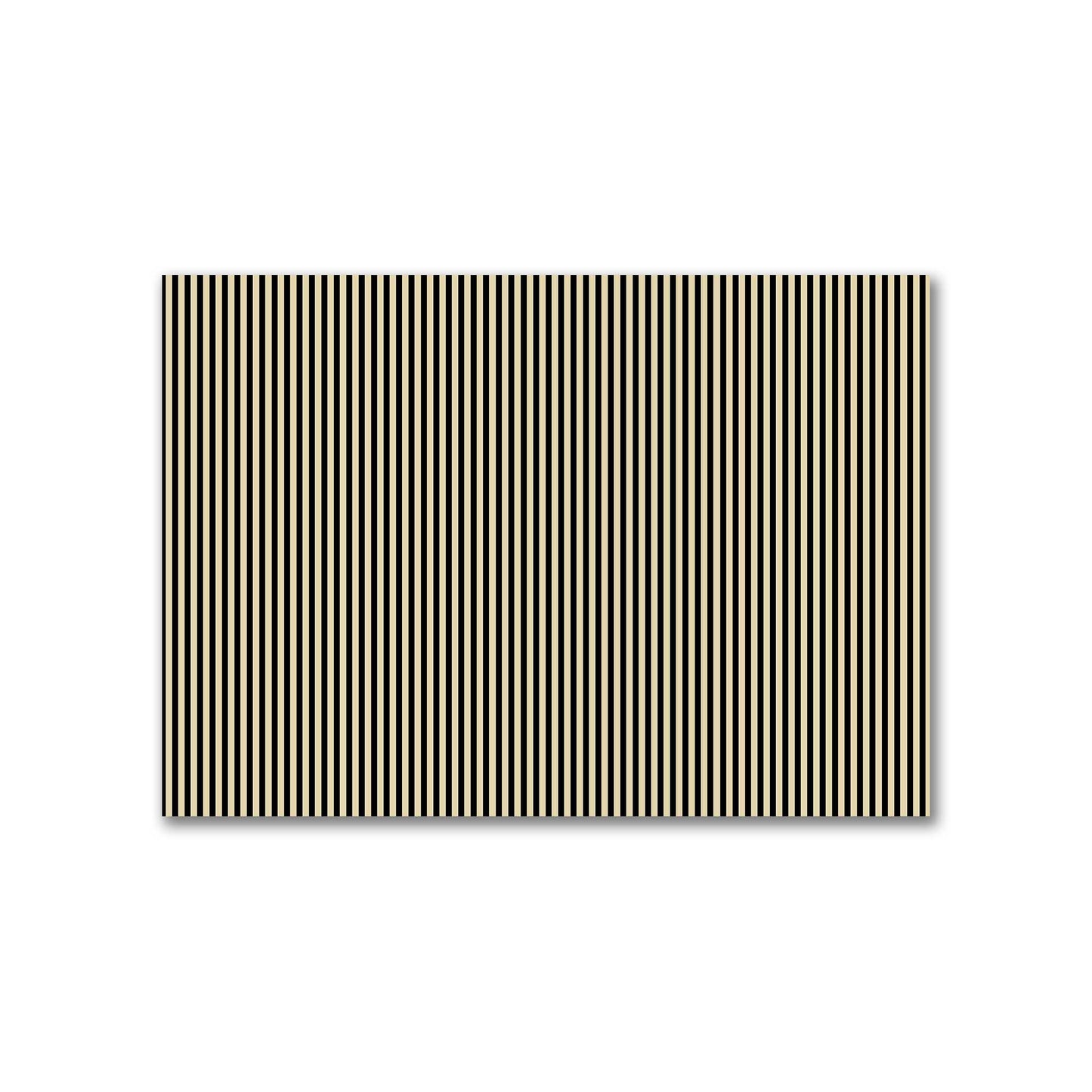 Cotton Canvas Fabric with Thin Black Bars on Tan, FACC-1014-241