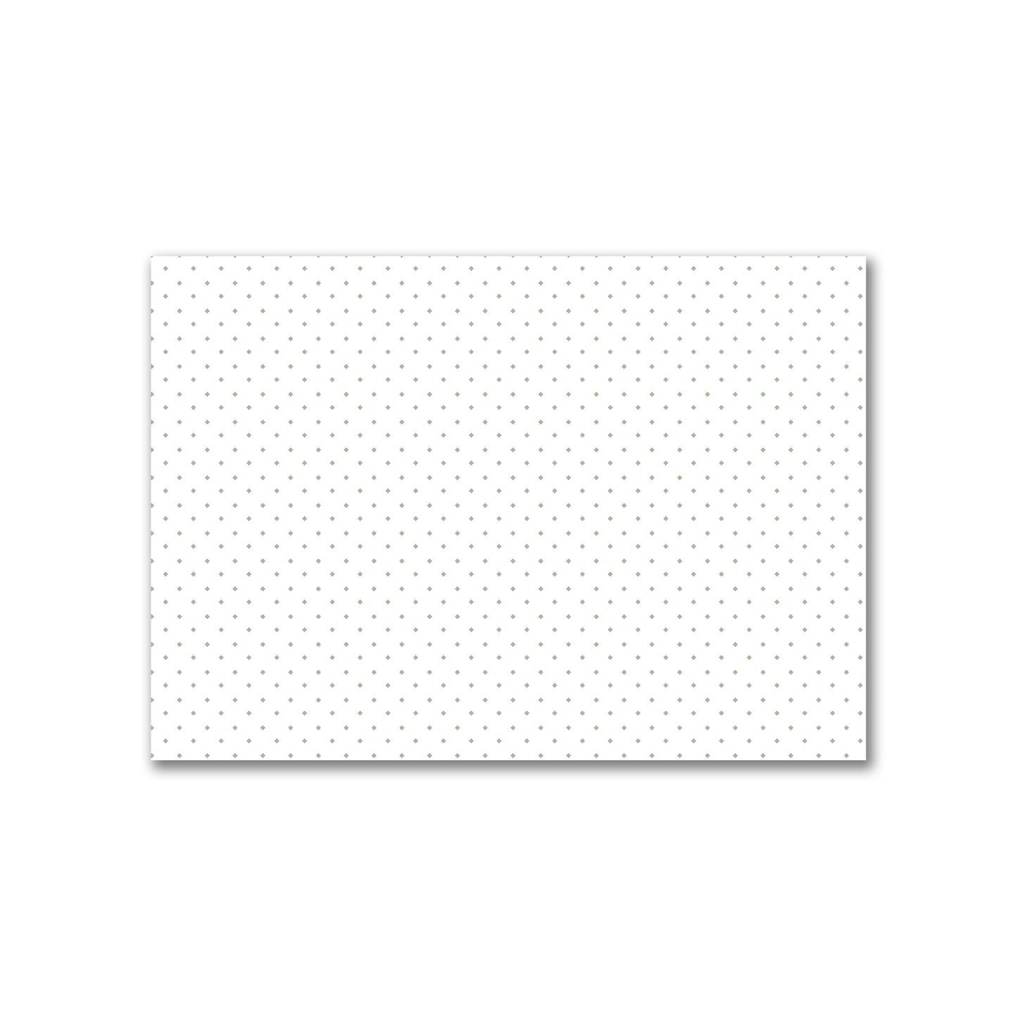 Off-White Cotton Canvas Fabric with Green Diamonds, FACC-1052-101