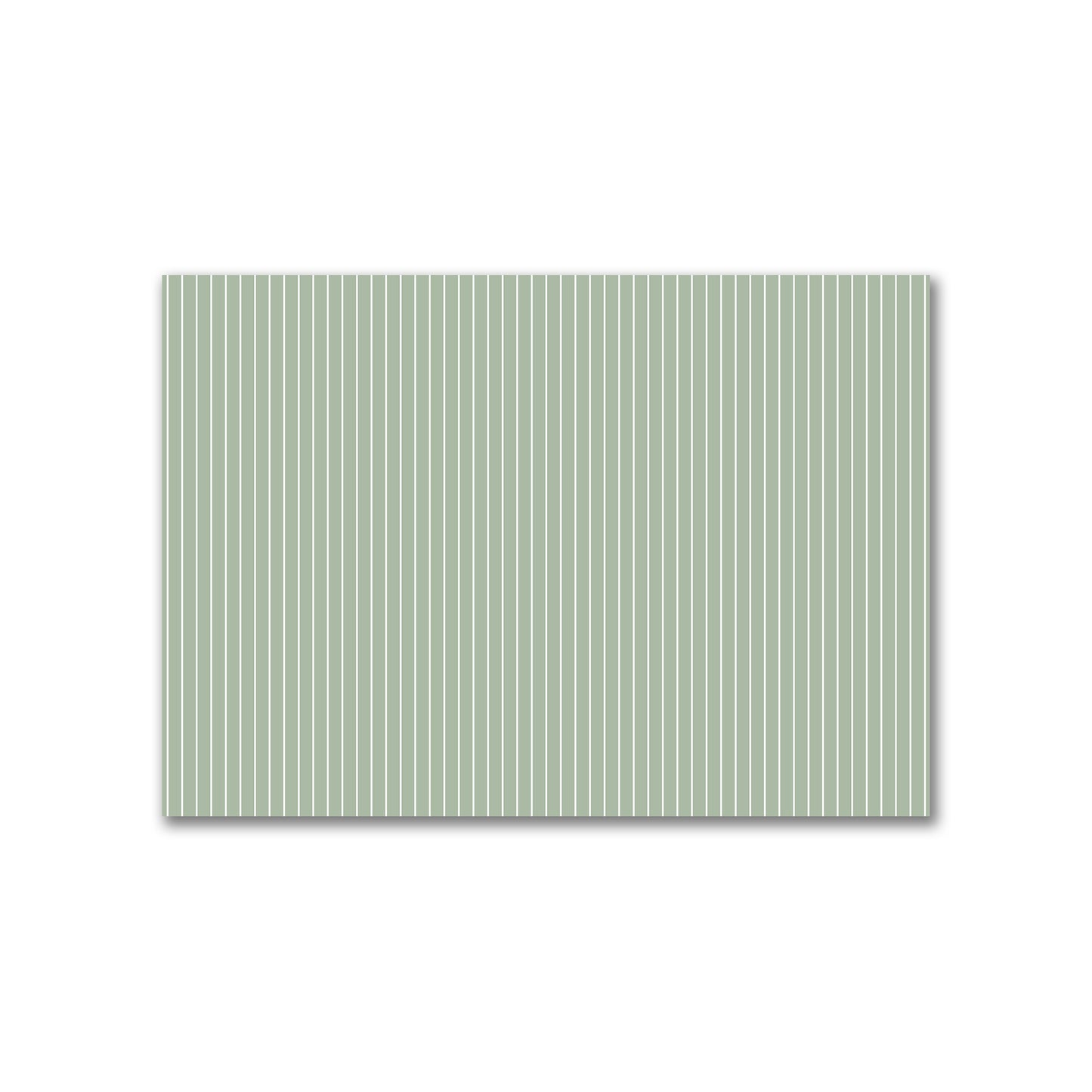 Cotton Canvas Fabric with Fine Off-White Stripes on Green, FACC-1052-152