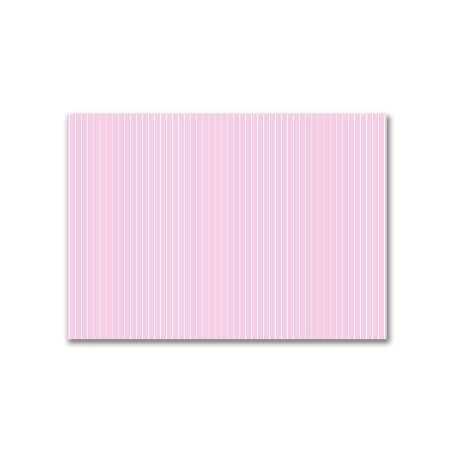 Cotton Canvas Fabric with Fine Off-White Stripes on Pink, FACC-1081-152
