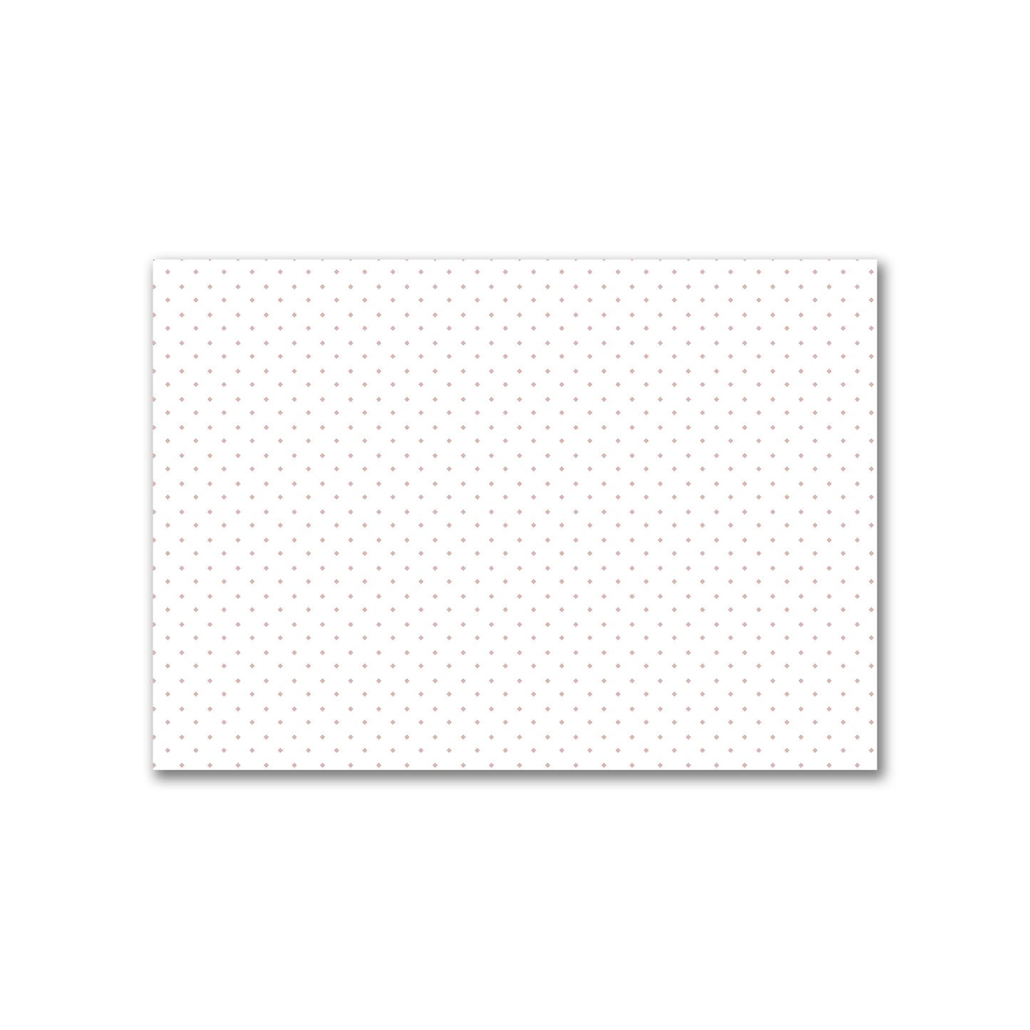Off-White Cotton Canvas Fabric with Salmon Diamonds, FACC-1139-101