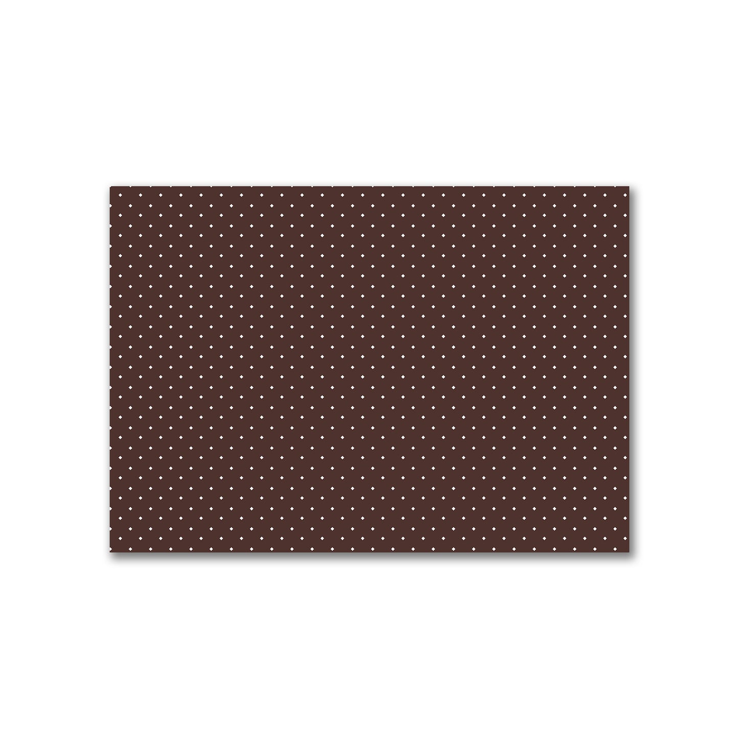 Cotton Canvas Fabric with Off-White Diamonds on Brown, FACC-1161-102