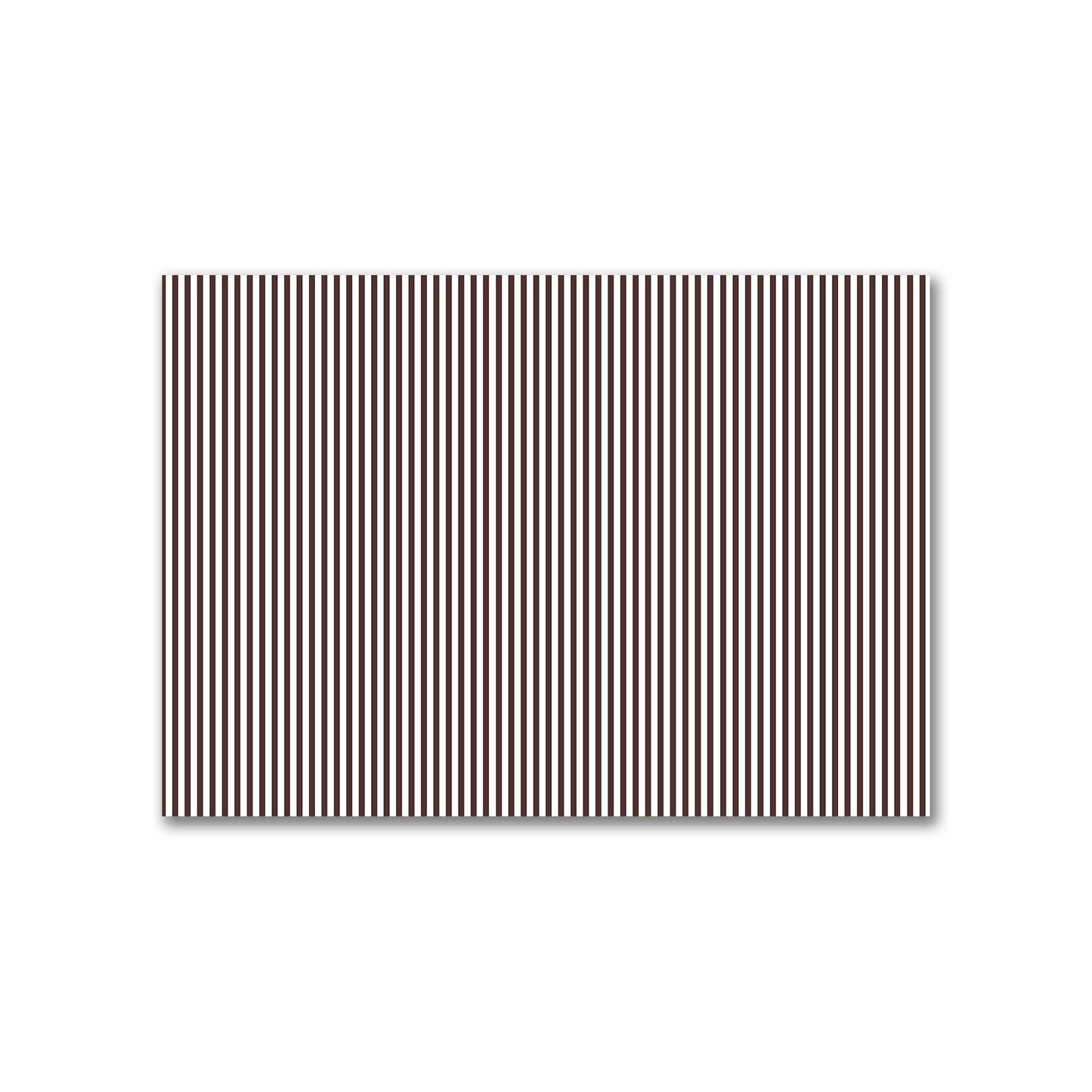 Off-White Cotton Canvas Fabric with Thin Brown Bars, FACC-1161-241
