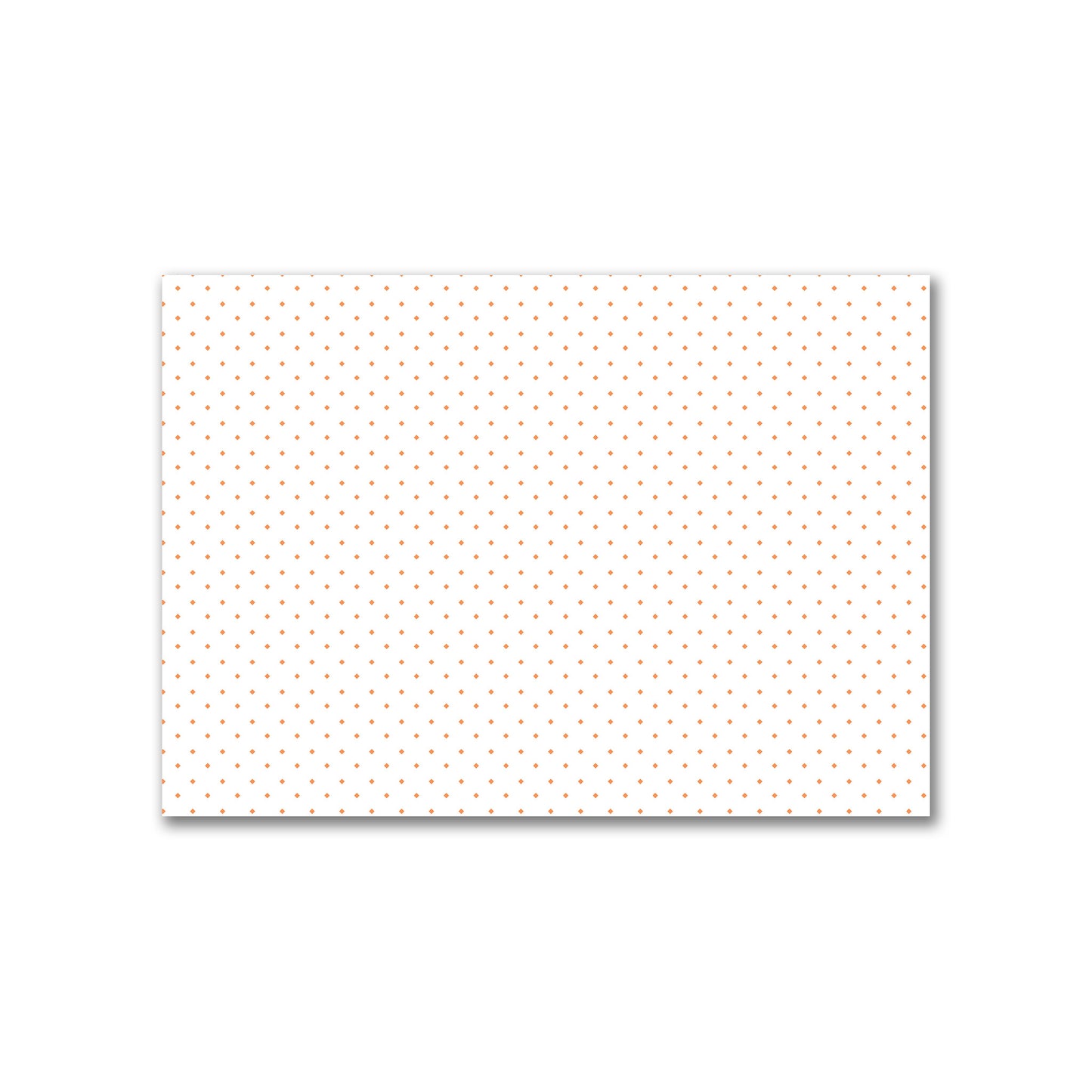 Off-White Cotton Canvas Fabric with Orange Diamonds, FACC-1181-101