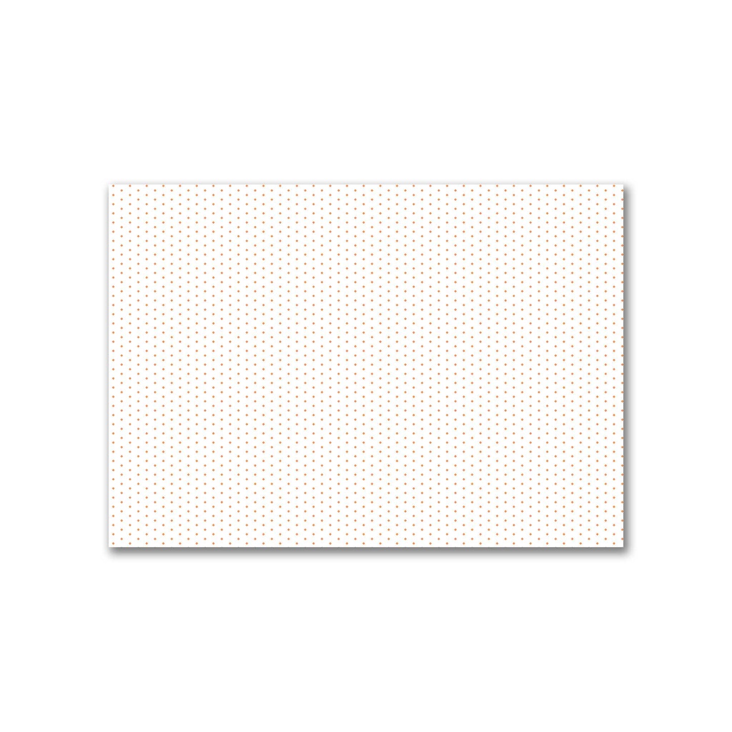 Off-White Cotton Canvas Fabric with Fine Orange Diamonds, FACC-1181-111