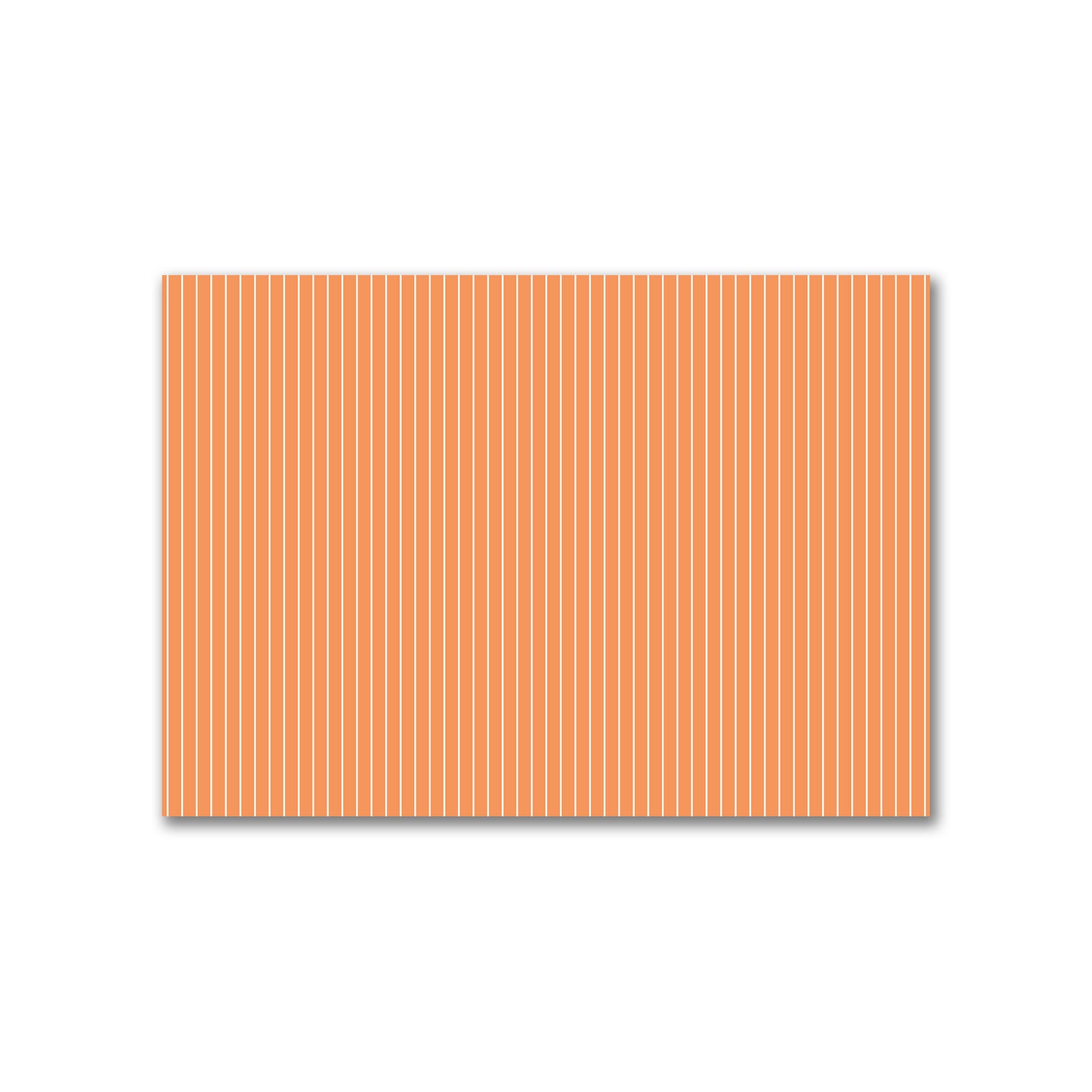 Cotton Canvas Fabric with Fine Off-White Stripes on Orange, FACC-1181-152