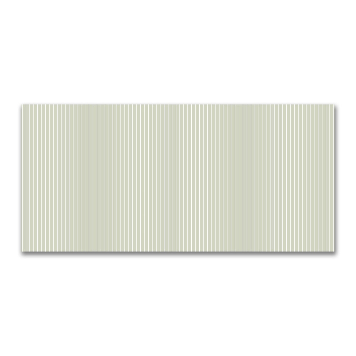 Cotton Canvas Fabric with Fine Off-White Stripes on Pale Green | 3 metres - 3 x 1.4 m / 117 x 55 inches