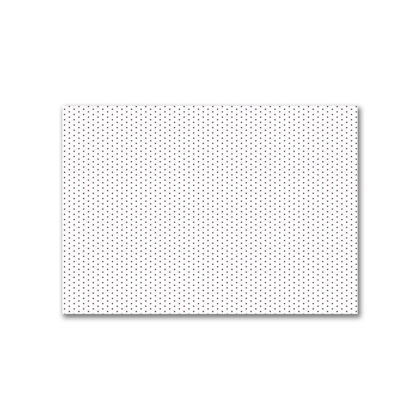 Off-White Cotton Canvas Fabric with Fine Burgundy Red Diamonds, FACC-1281-111