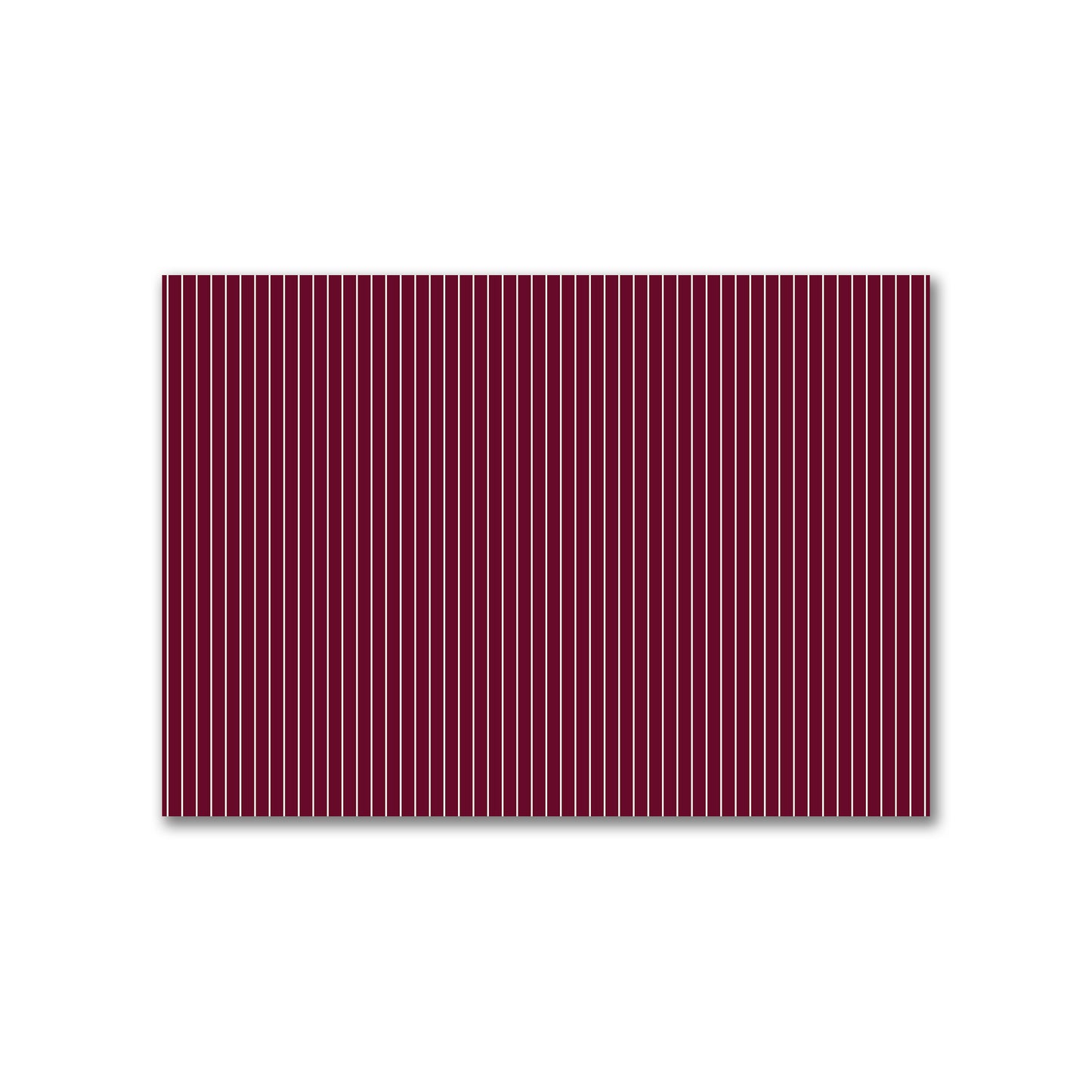 Cotton Canvas Fabric with Fine Pale Cream Stripes on Burgundy Red, FACC-1283-152