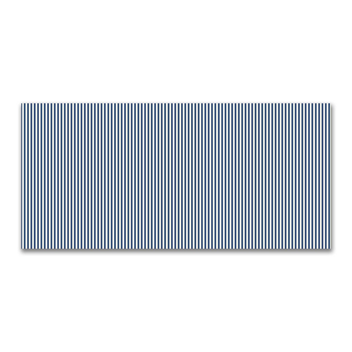 Cotton Canvas Fabric with Thin Royal Blue Bars on Pale Cream, FACC-1293-241