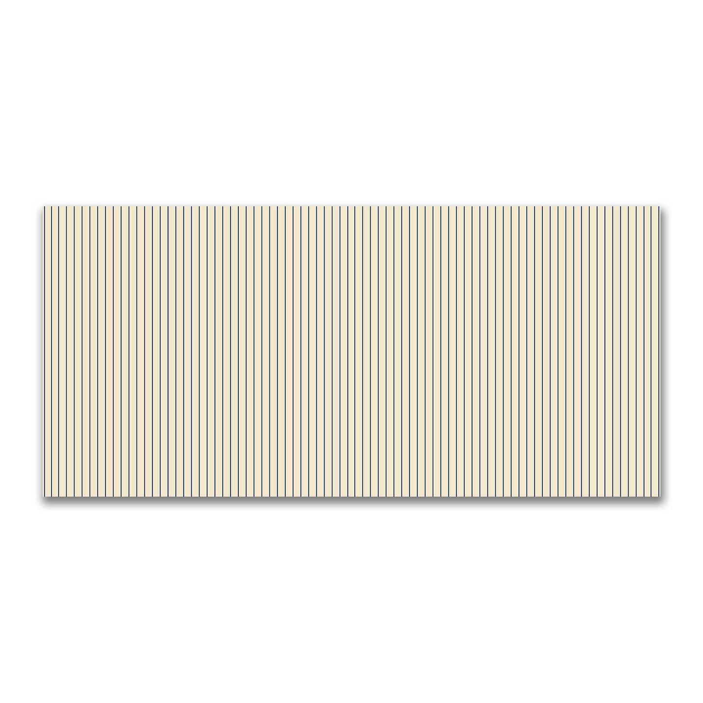 Cotton Canvas Fabric with Fine Royal Blue Stripes on Beige, FACC-1295-151