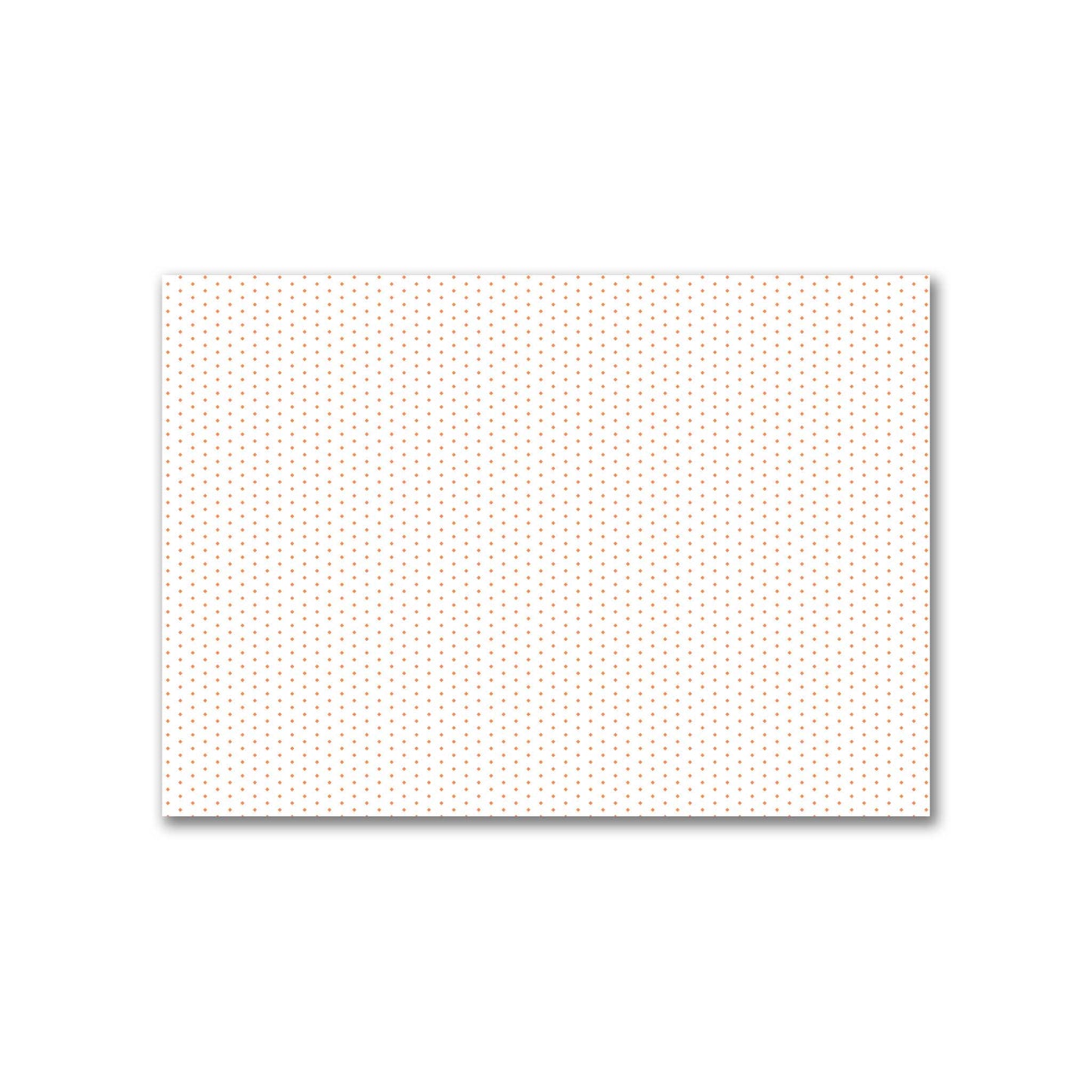 Off-White Cotton Canvas Fabric with Fine Orange Diamonds, FACC-1380-111