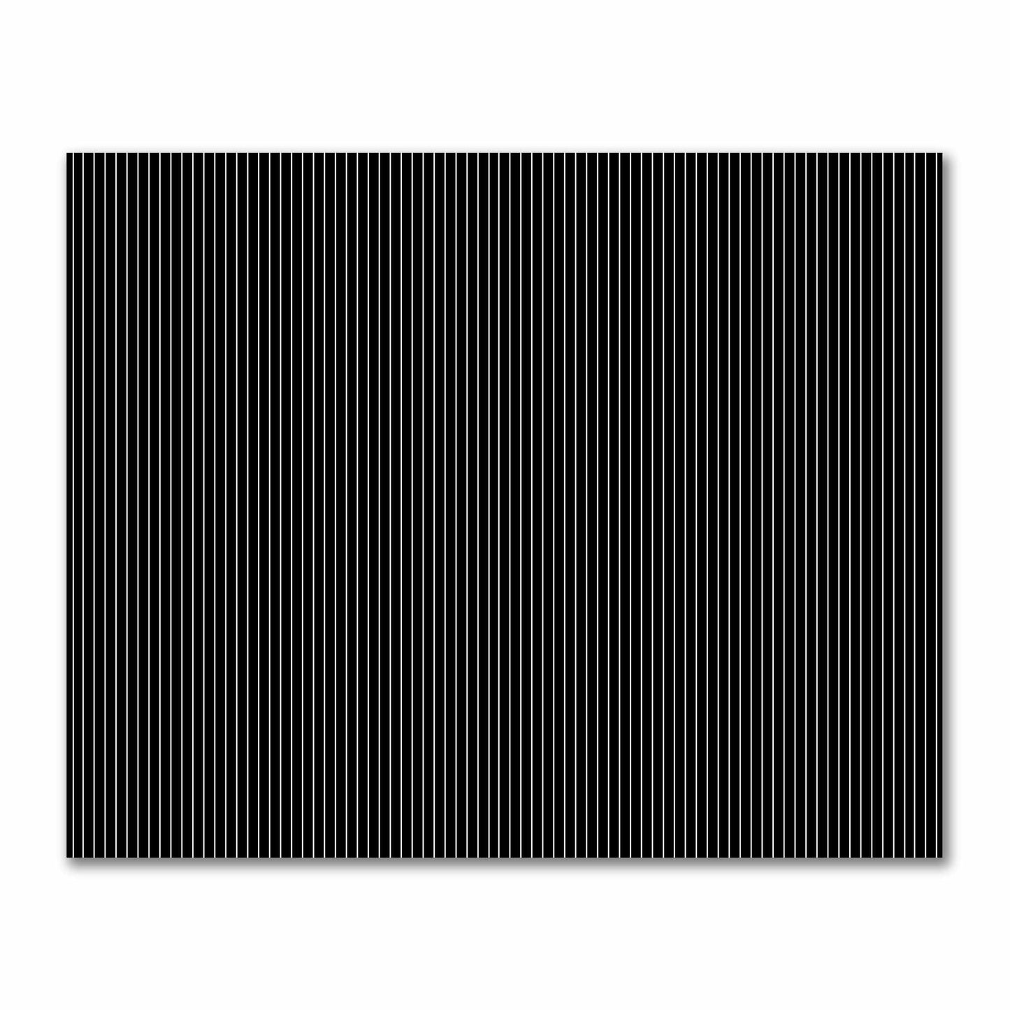 Black Cotton Sateen Fabric with Fine Off-White Stripes, FACS-1010-152