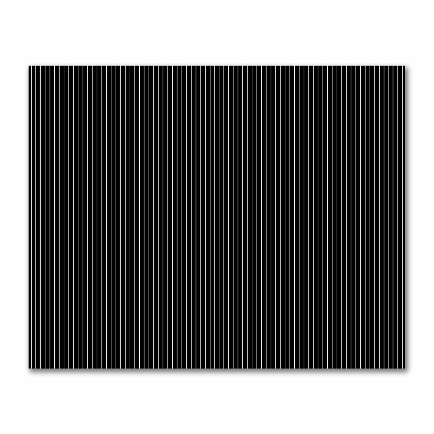 Cotton Sateen Fabric with Fine Pale Cream Stripes on Black, FACS-1013-152