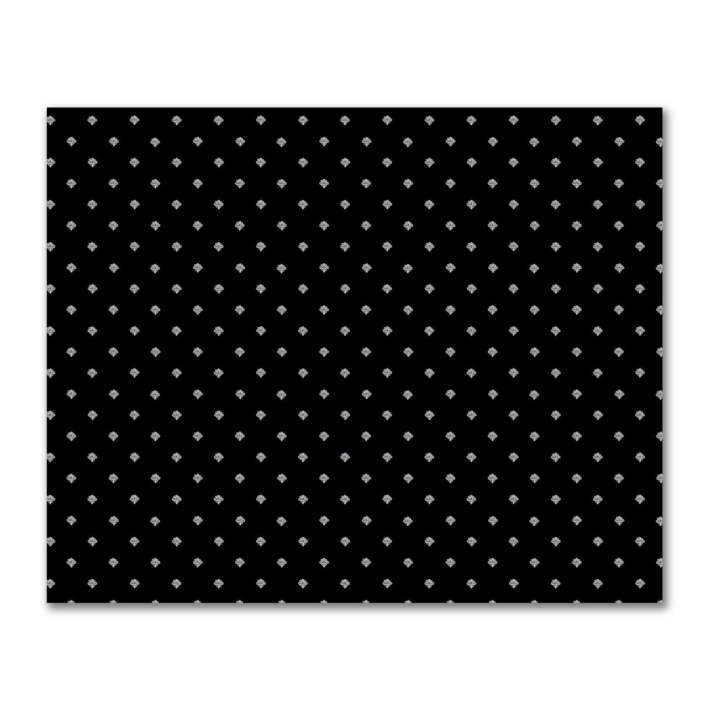 Black Cotton Sateen Fabric with Pale Cream Hand-painted Swizzle Motif Print | FACS-1013-172