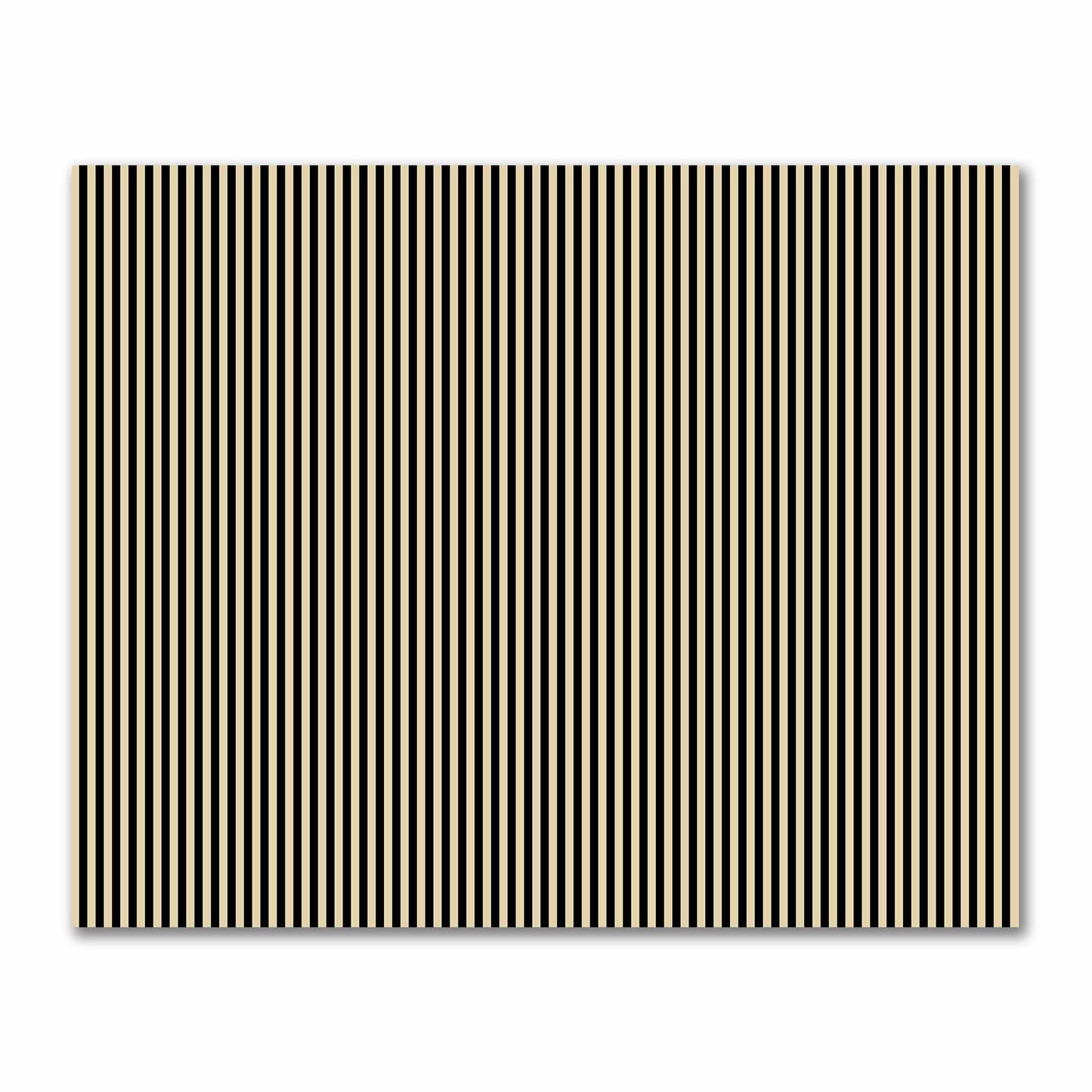 Cotton Sateen Fabric with Black Bars on Tan, FACS-1014-051