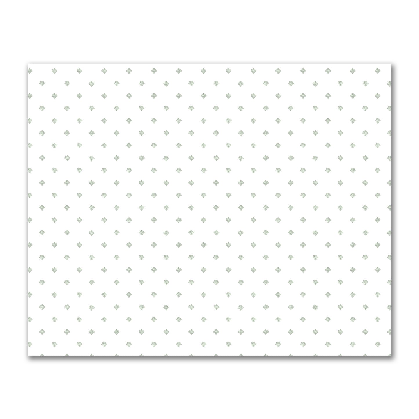 Off-White Cotton Sateen Fabric with Green Hand-painted Swizzle Motif Print | FACS-1052-171