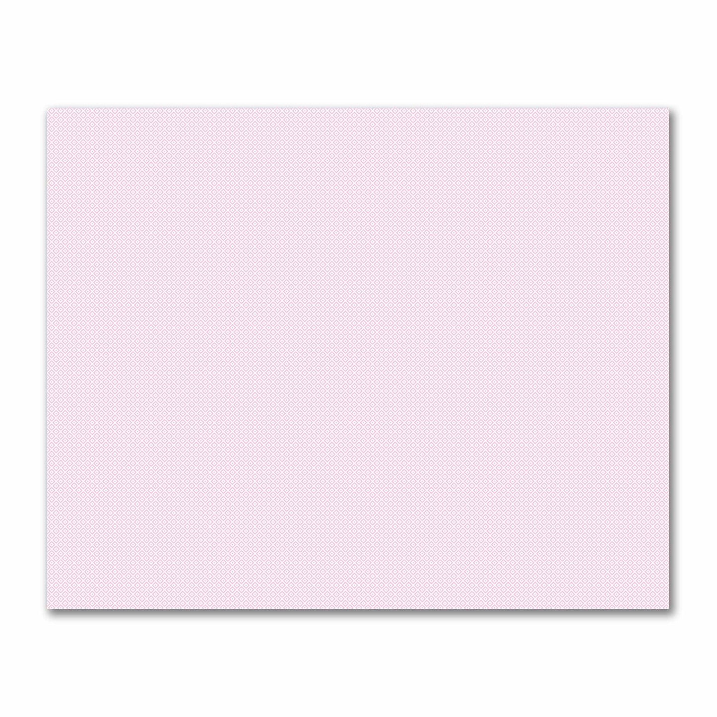Off-White Cotton Sateen Fabric with Pink Repeating Square Motif Print | FACS-1081-122