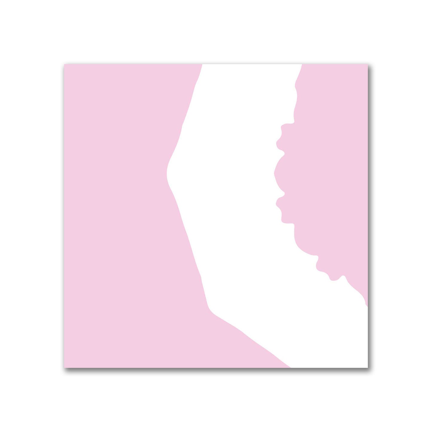 Off-White Cotton Sateen Fabric with Bold Pink Graphic | FACS-1081-391