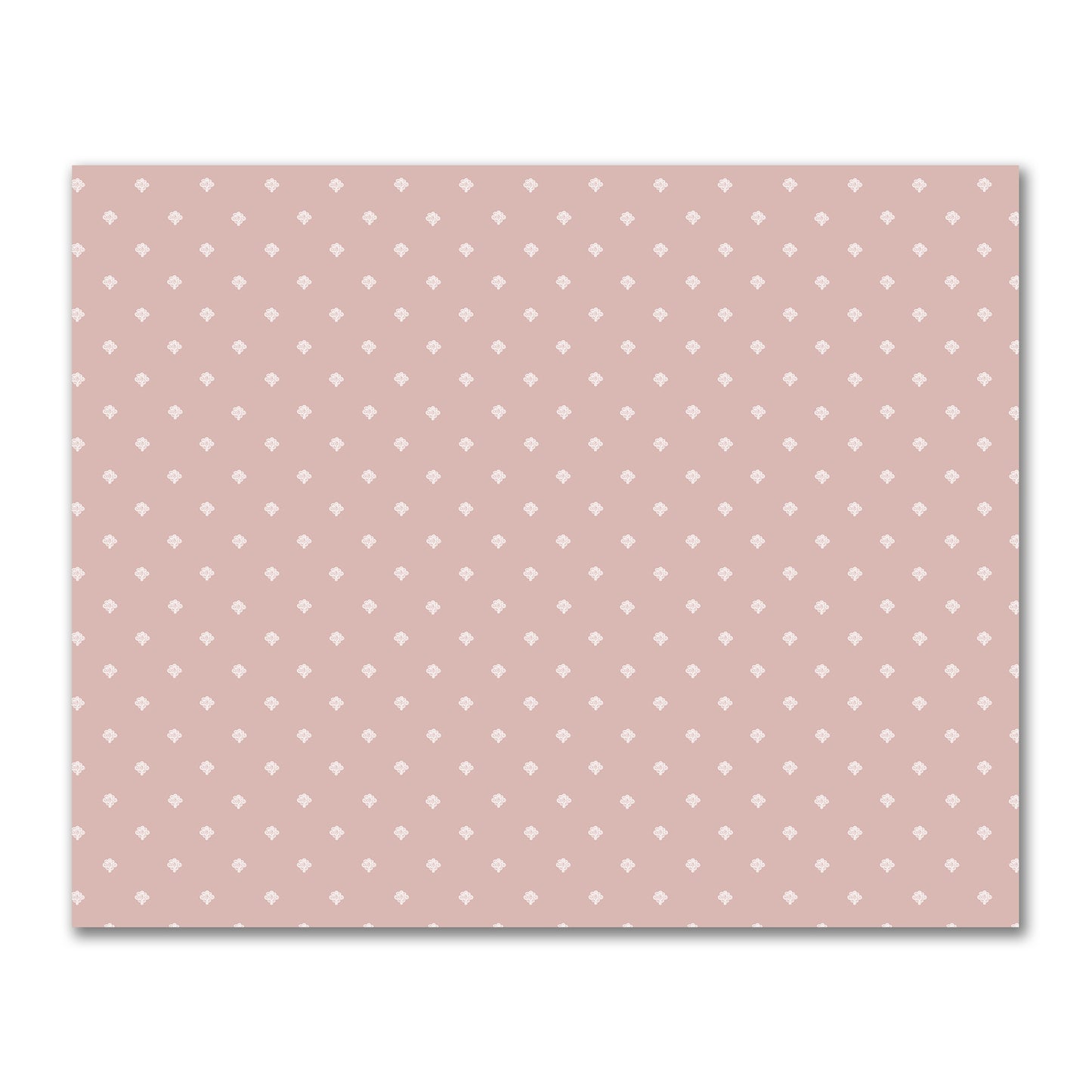 Salmon Cotton Sateen Fabric with Off-White Hand-painted Swizzle Motif Print | FACS-1139-172
