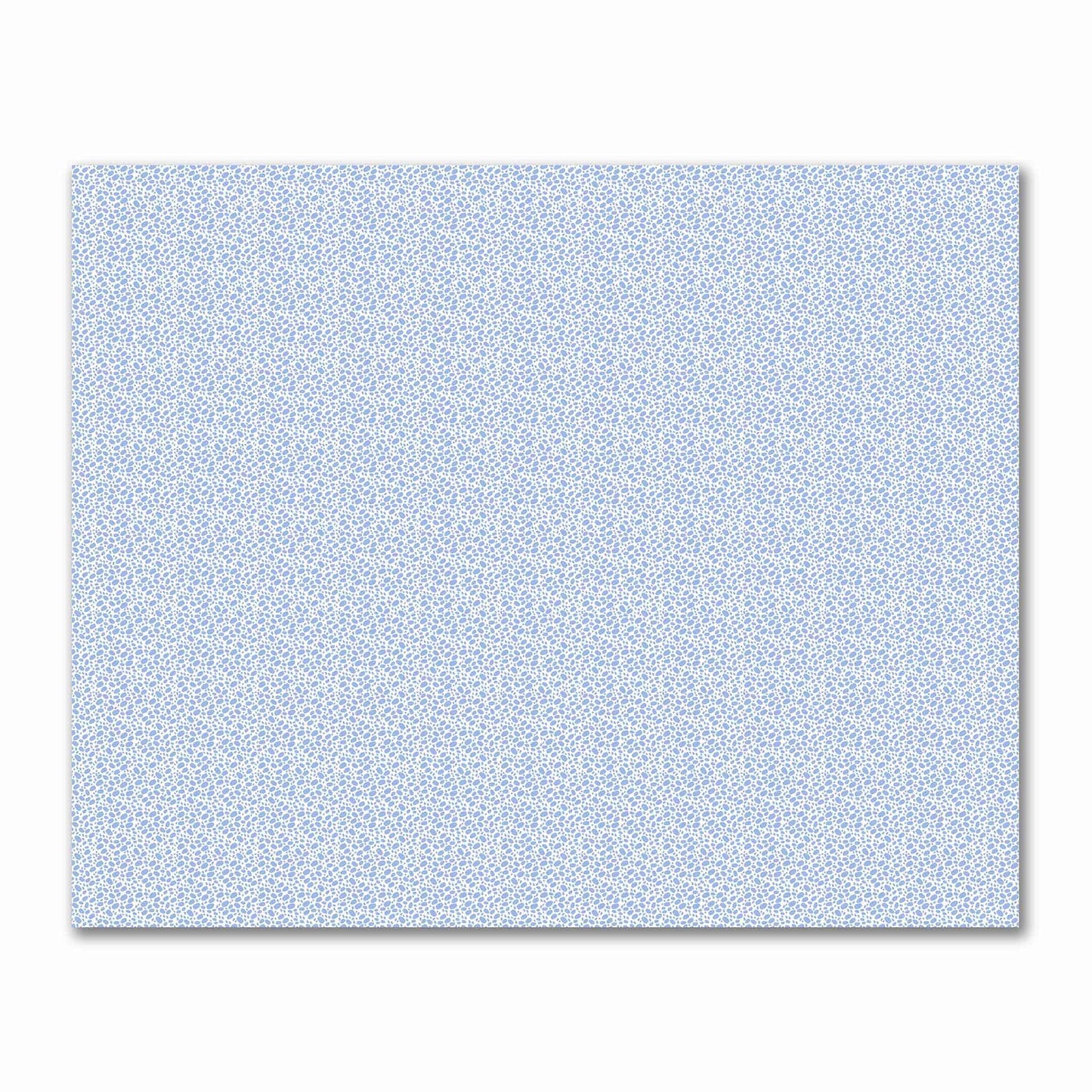 Off-White Cotton Sateen Fabric with Blue Hand-painted Dab Motif Print | FACS-1231-092