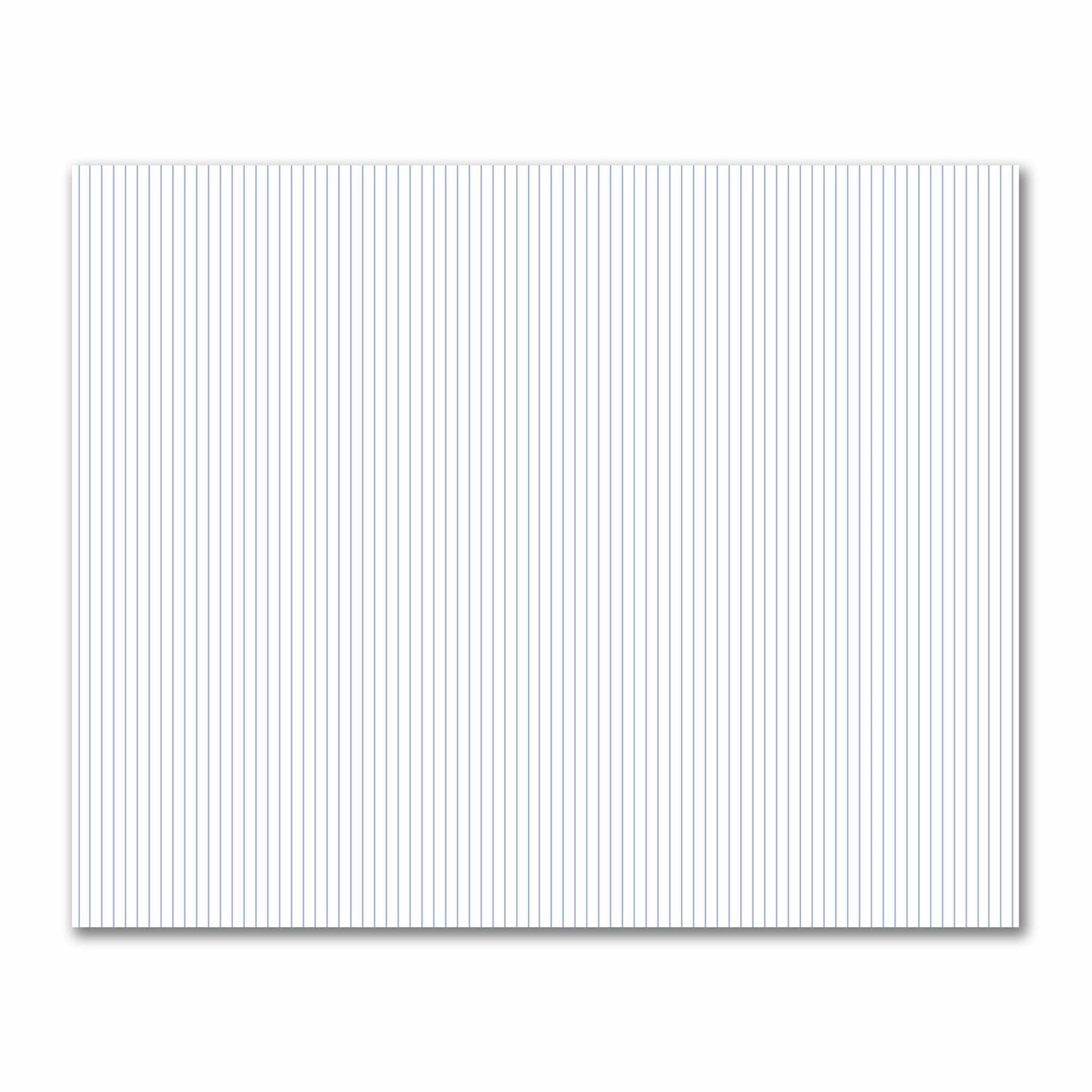 Off-White Cotton Sateen Fabric with Fine Blue Stripes, FACS-1231-151