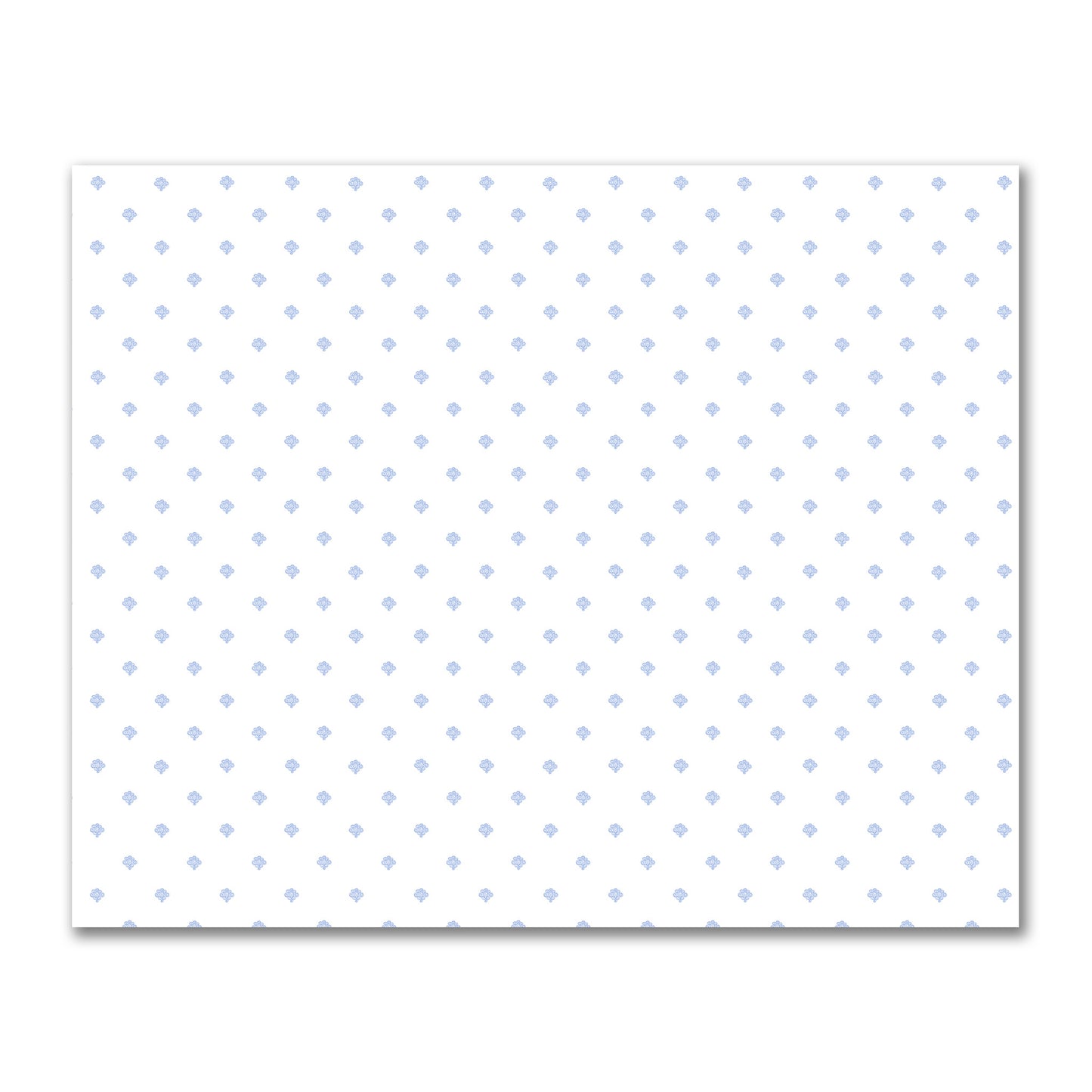 Off-White Cotton Sateen Fabric with Blue Hand-painted Swizzle Motif Print | FACS-1231-171