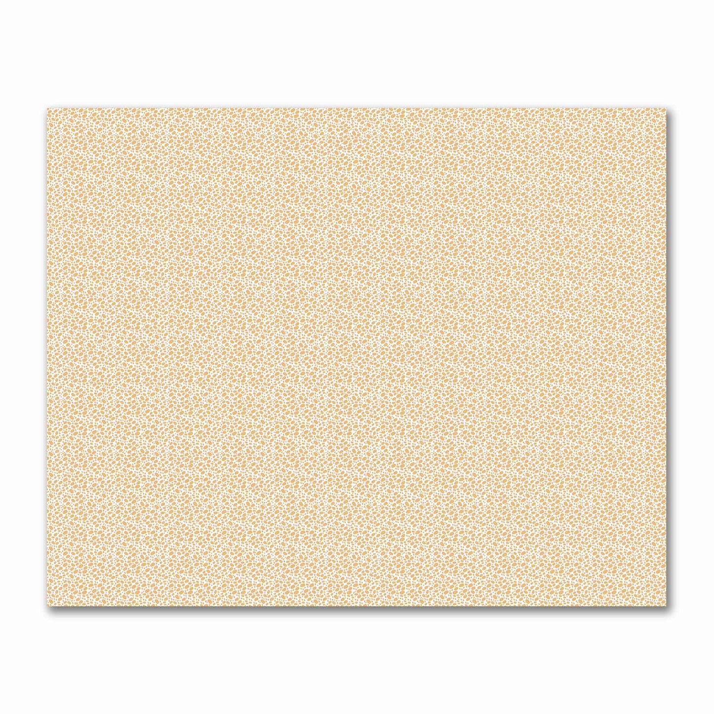 Off-White Cotton Sateen Fabric with Pale Orange Hand-painted Dab Motif Print | FACS-1232-092