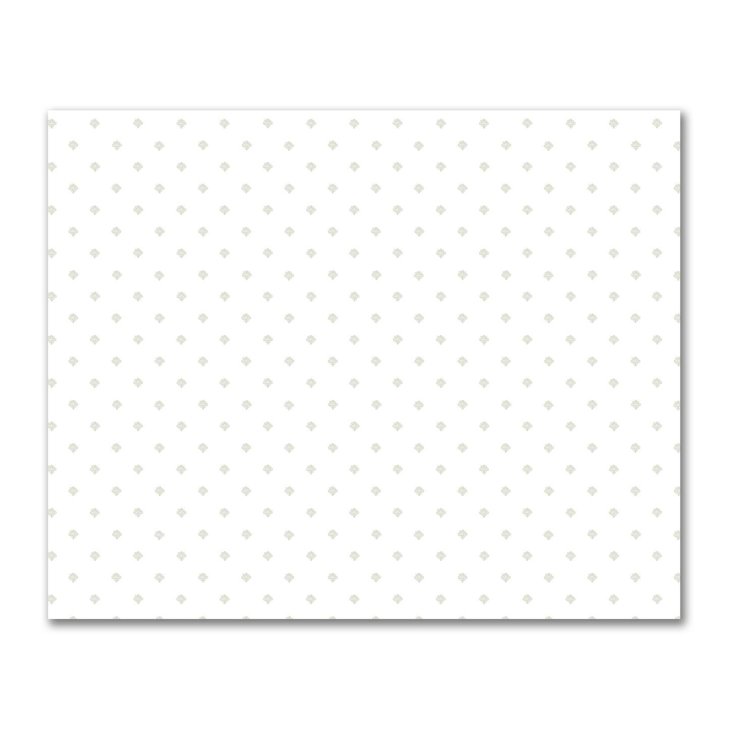 Off-White Cotton Sateen Fabric with Pale Green Hand-painted Swizzle Motif Print | FACS-1241-171