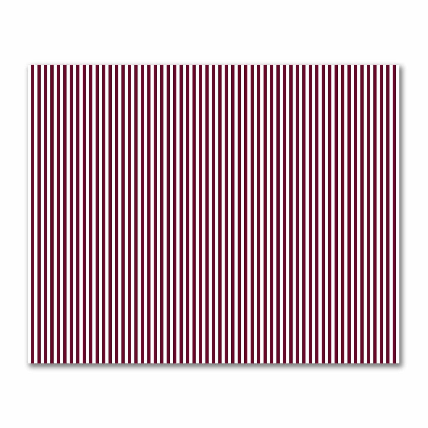 Off-White Cotton Sateen Fabric with Burgundy Red Bars, FACS-1281-051