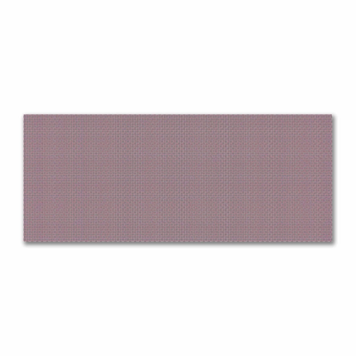 Off-White Cotton Sateen Fabric with Burgundy Red Double Weave Motif Print | FACS-1281-144