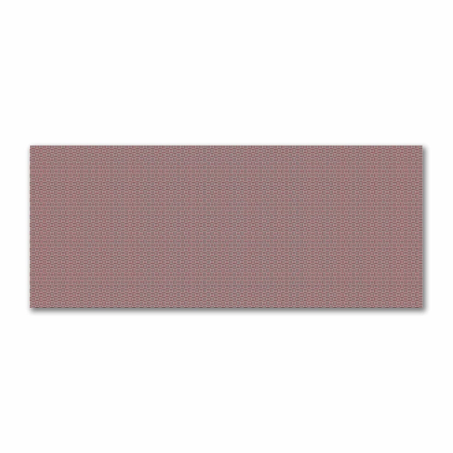 Beige Cotton Sateen Fabric with Burgundy Red Single Weave Motif Print | FACS-1285-142