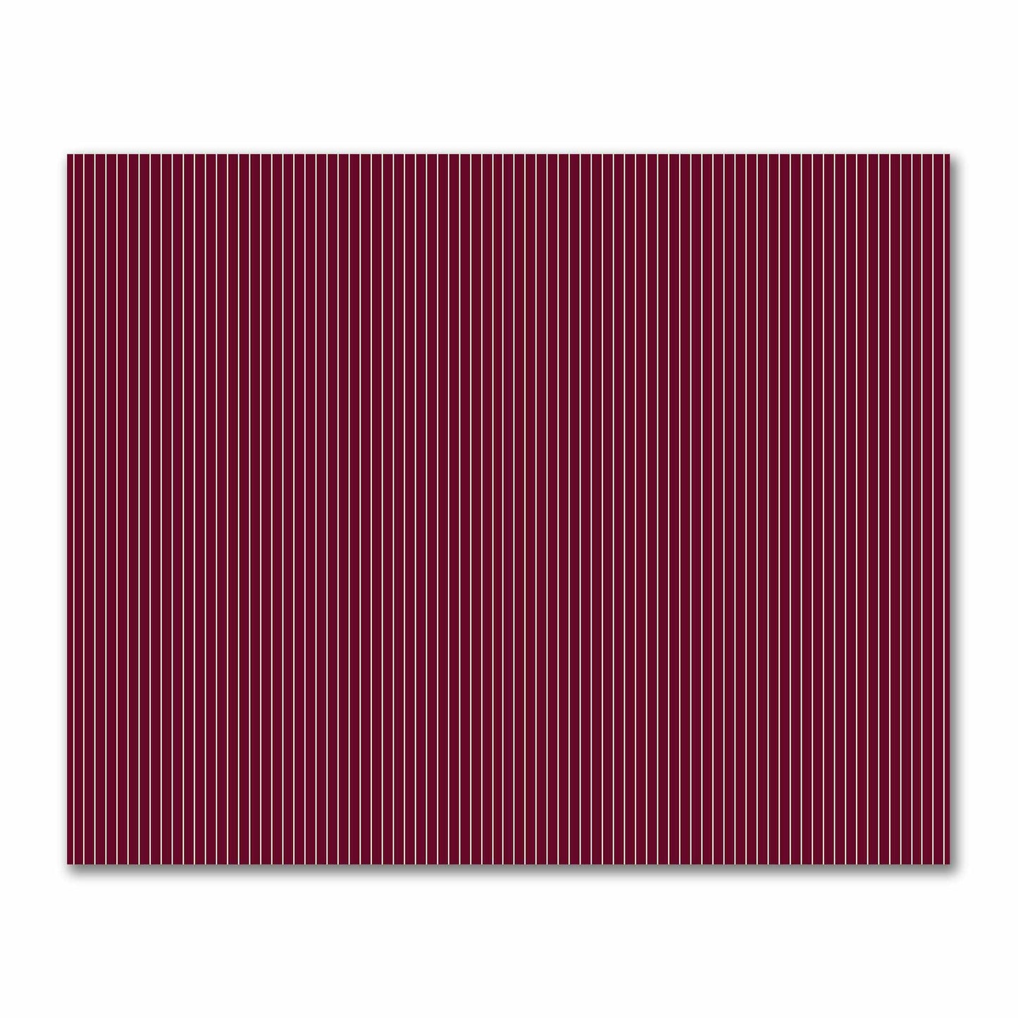 Cotton Sateen Fabric with Fine Beige Stripes on Burgundy Red, FACS-1285-152