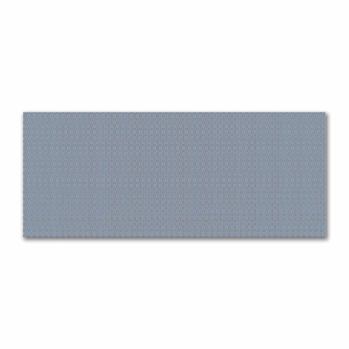 Off-White Cotton Sateen Fabric with Royal Blue Single Weave Motif Print | FACS-1291-142
