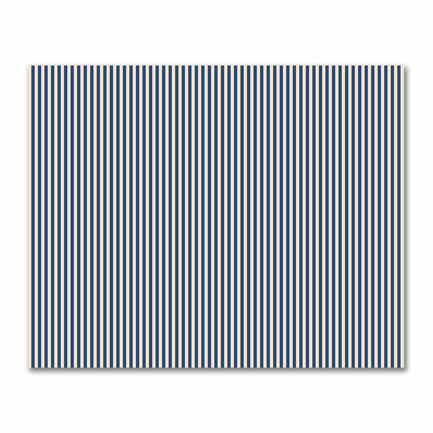 Cotton Sateen Fabric with Royal Blue Bars on Beige, FACS-1295-051