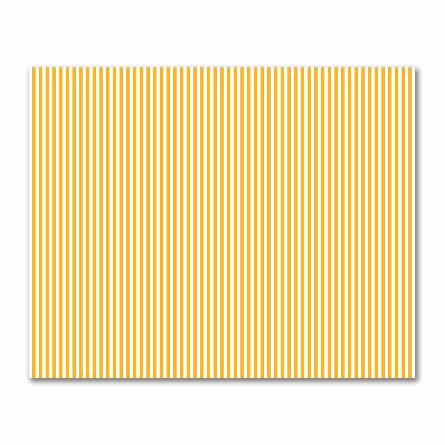 Off-White Cotton Sateen Fabric with Yellow-Orange Bars, FACS-1310-051