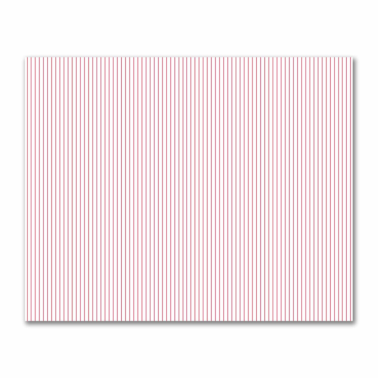 Off-White Cotton Sateen Fabric with Fine Red Stripes, FACS-1330-151
