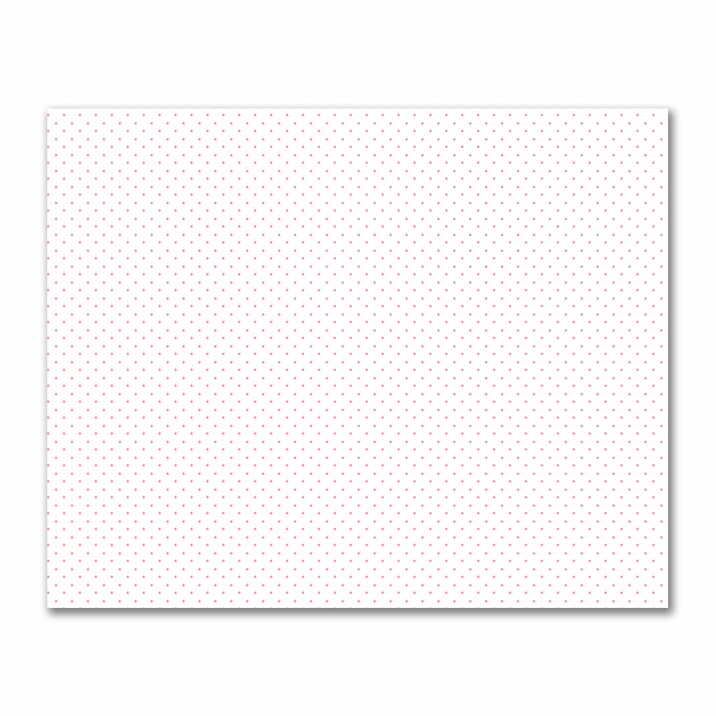 Off-White Cotton Sateen Fabric with Pink Diamonds, FACS-1340-101