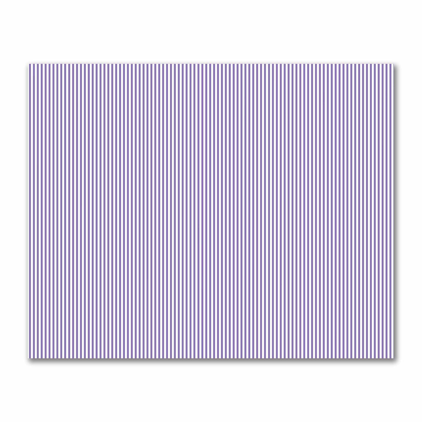 Off-White Cotton Sateen Fabric with Thin Purple Bars, FACS-1350-241