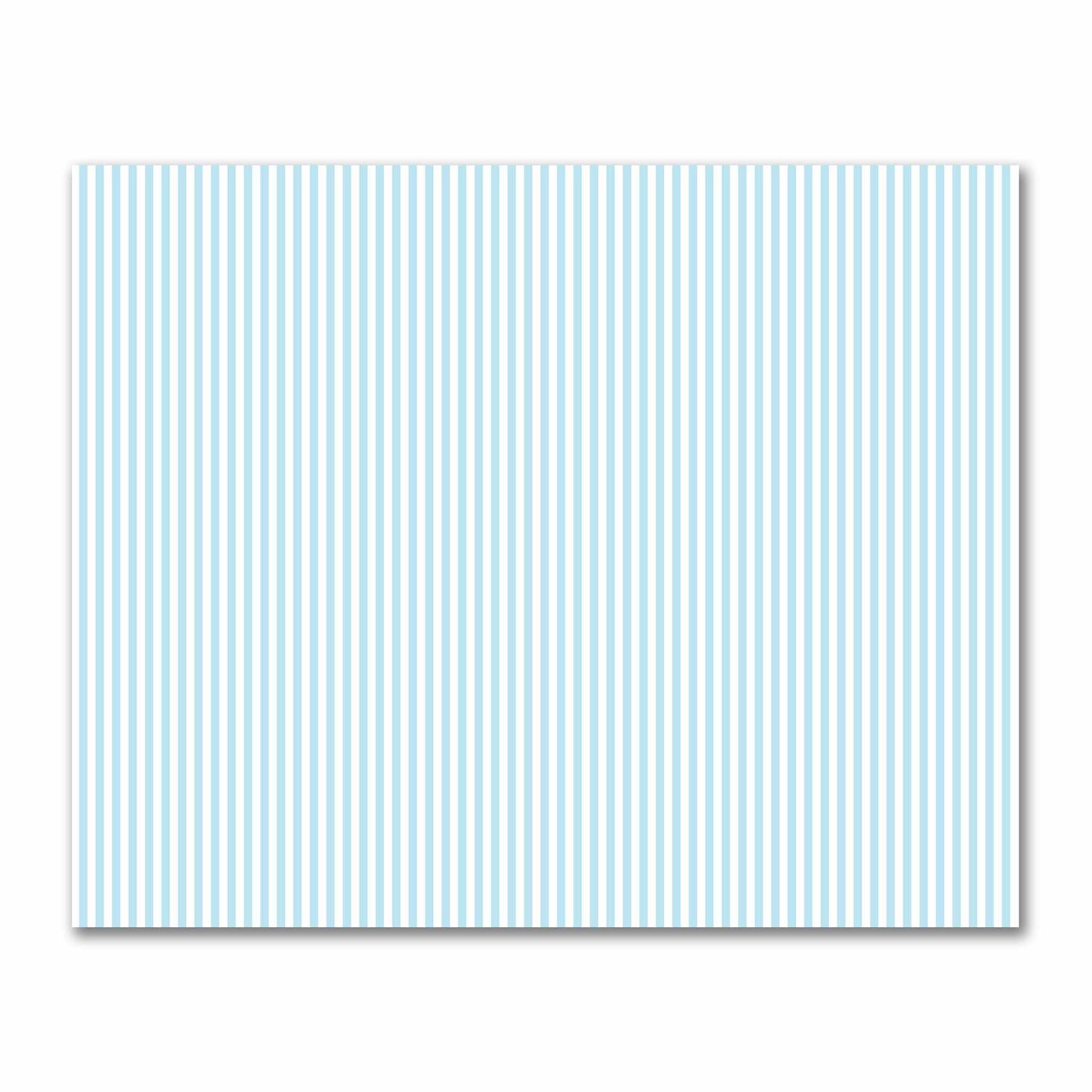 Off-White Cotton Sateen Fabric with Blue Bars, FACS-1370-051