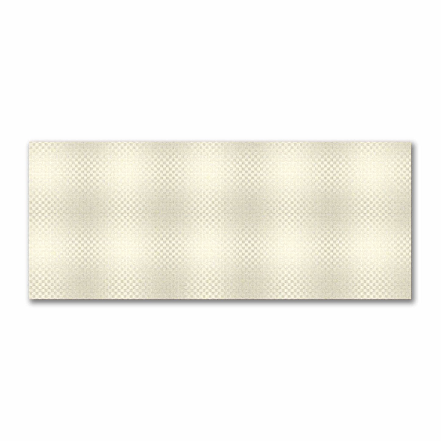 Off-White Cotton Sateen Fabric with Tan Double Weave Motif Print | FACS-1371-144