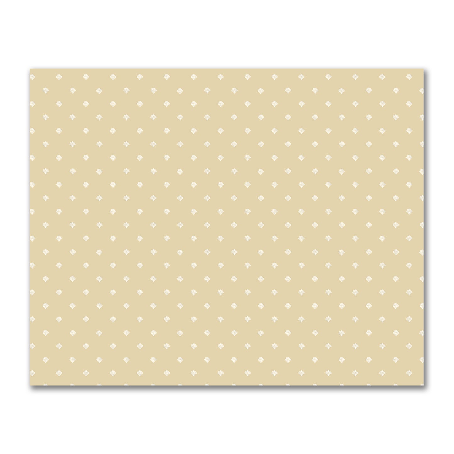 Tan Cotton Sateen Fabric with Off-White Hand-painted Swizzle Motif Print | FACS-1371-172
