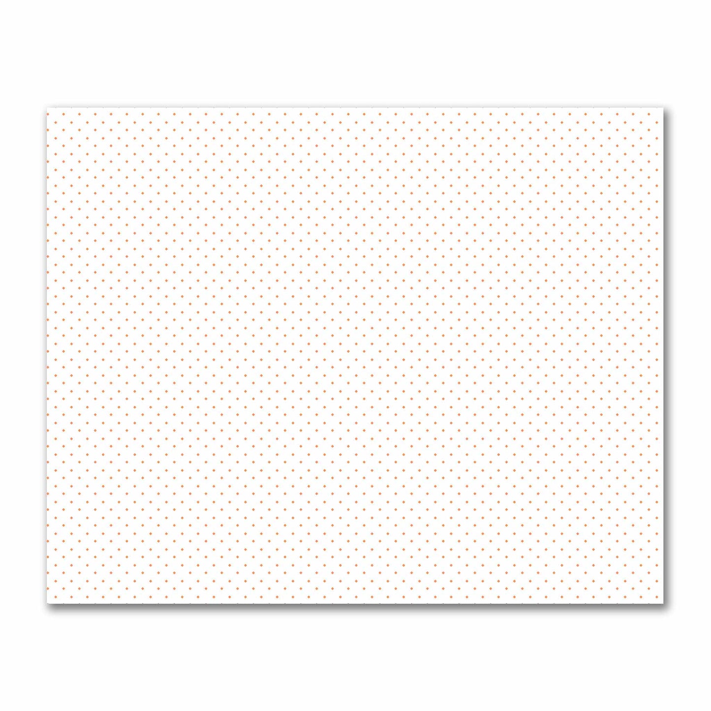 Off-White Cotton Sateen Fabric with Orange Diamonds, FACS-1380-101