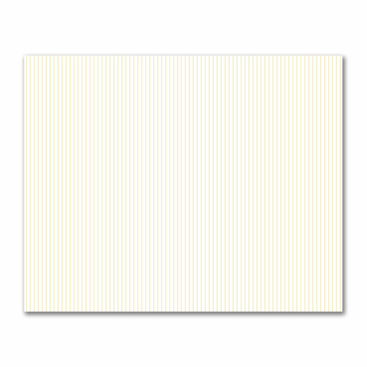 Off-White Cotton Sateen Fabric with Fine Yellow Stripes, FACS-1381-151