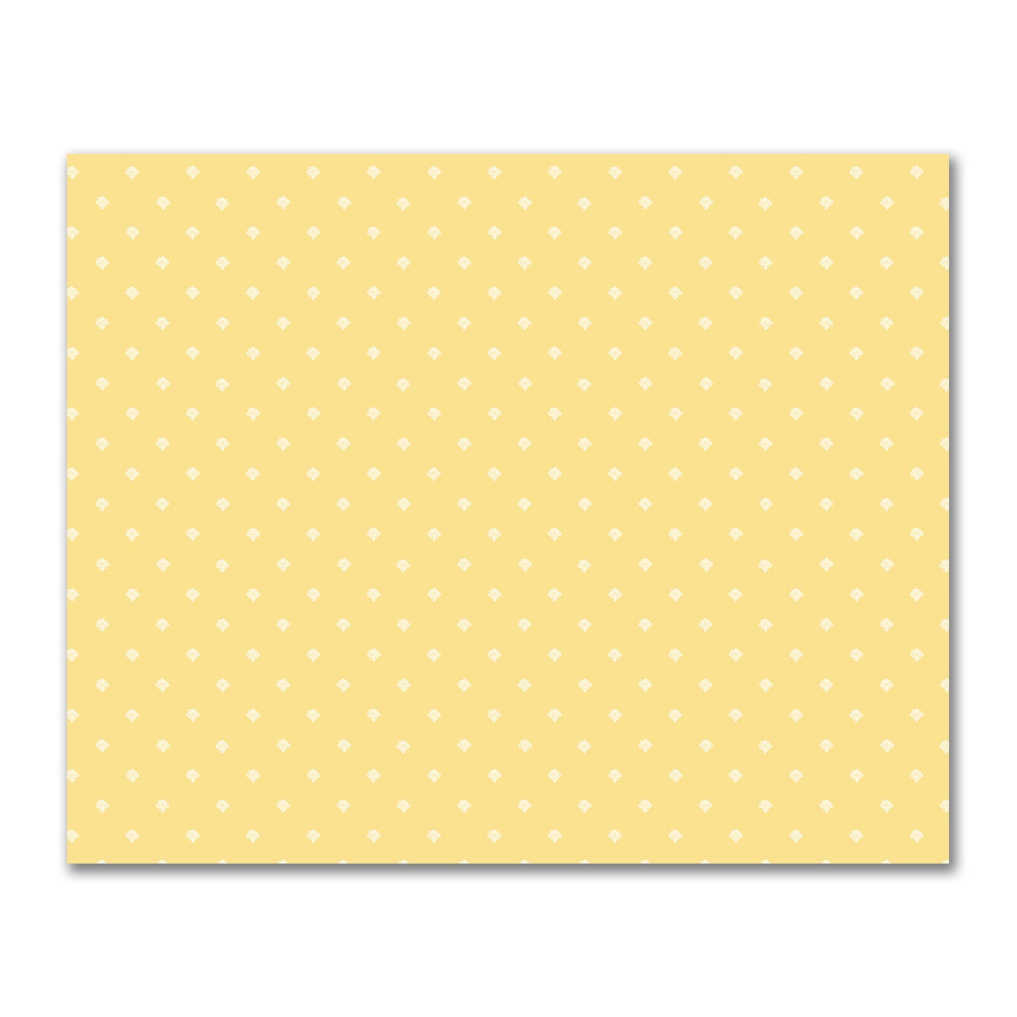 Yellow Cotton Sateen Fabric with Off-White Hand-painted Swizzle Motif Print | FACS-1381-172